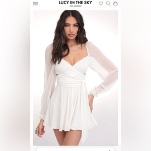 Lucy in the Sky White Mini Dress